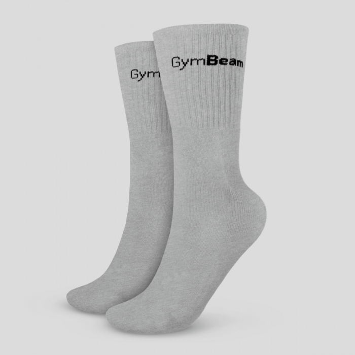 Nogavice 3/4 3Pack Grey - GymBeam L
