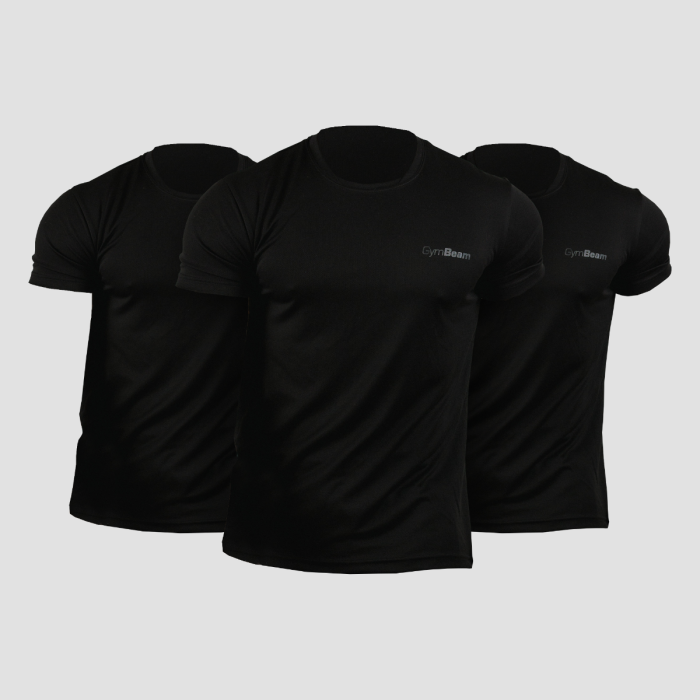 Moška majica TRN 3Pack Black - GymBeam XXXL - 3pack