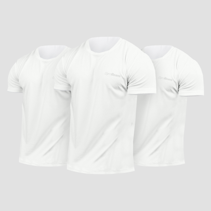 Moška majica TRN 3Pack White - GymBeam XXXL - 3pack
