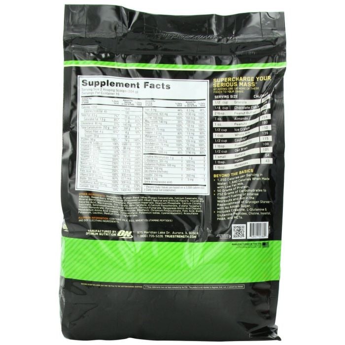 Serious Mass - Optimum Nutrition 2720 g - čokolada