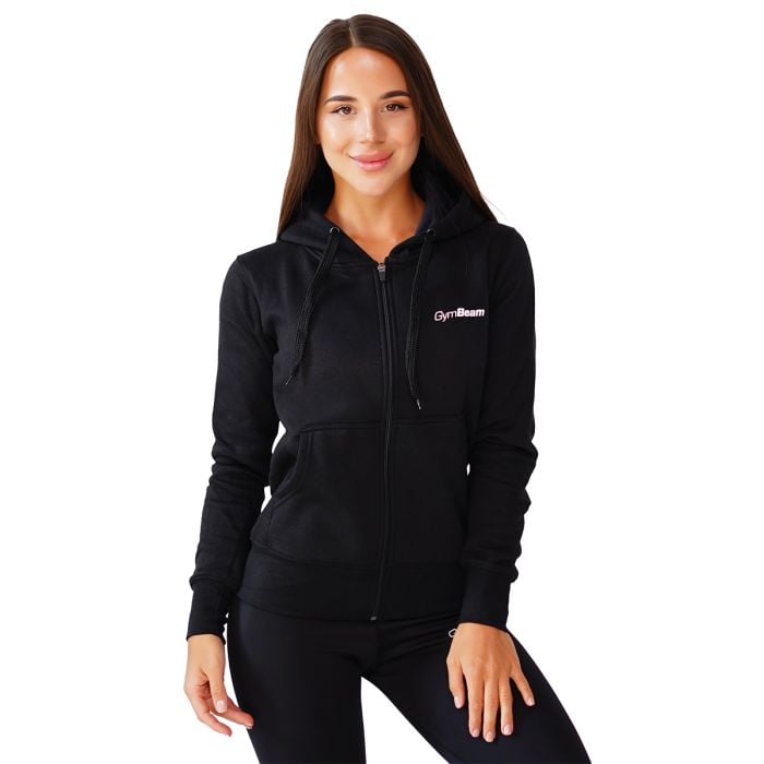 Ženska jopica Zipper Hoodie Black - GymBeam M