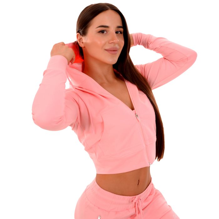 Ženska jopa TRN Zip-Up Pink - GymBeam S