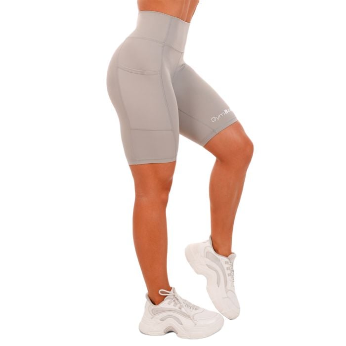 Ženske kratke hlače Biker Grey - GymBeam XL