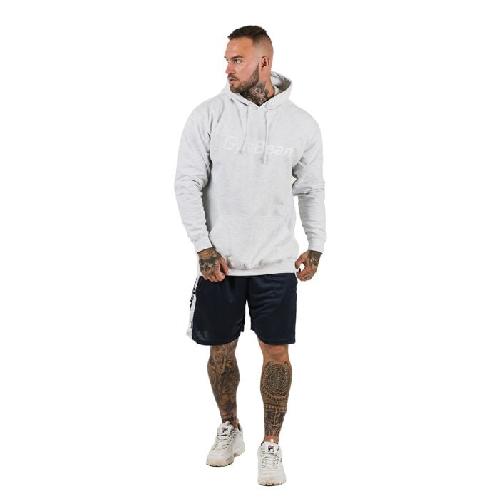 Moški pulover s kapuco PRO Grey - GymBeam XXL