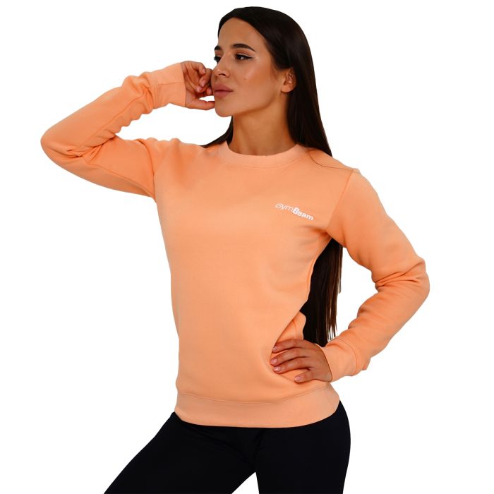 Ženski pulover Basic Powder Peach - GymBeam XL