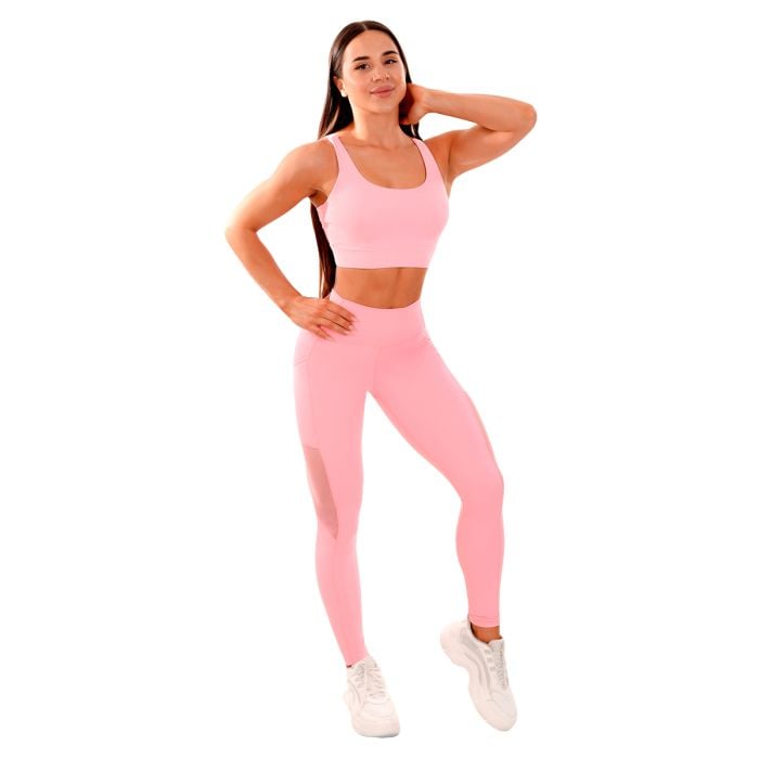 Ženske pajkice Mesh Panel Pink - GymBeam S