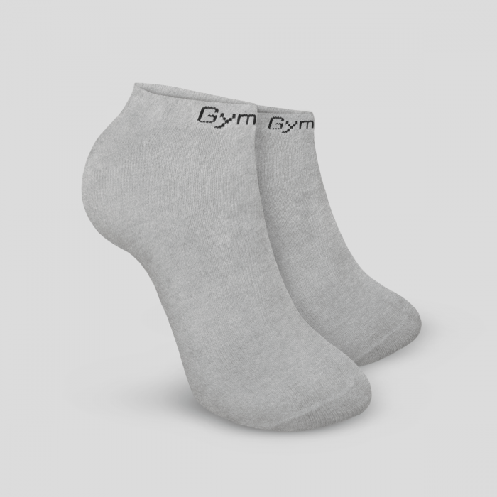 Nogavice Ankle Socks 3Pack Grey - GymBeam M
