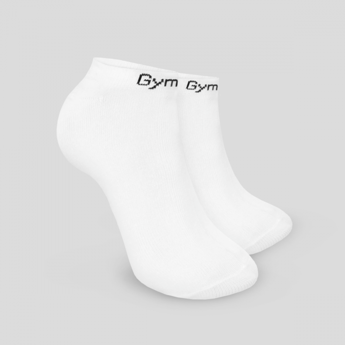 Ankle Socks 3Pack White - GymBeam