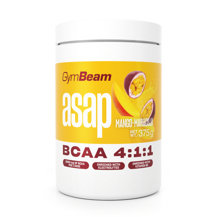 ASAP BCAA - GymBeam 375 g - pomaranča