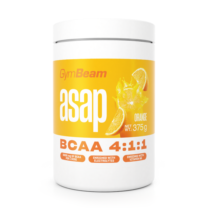 ASAP BCAA - GymBeam 375 g - pomaranča