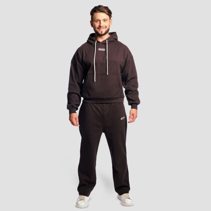 Pulover s kapuco Aura Tee Brown - GymBeam XL