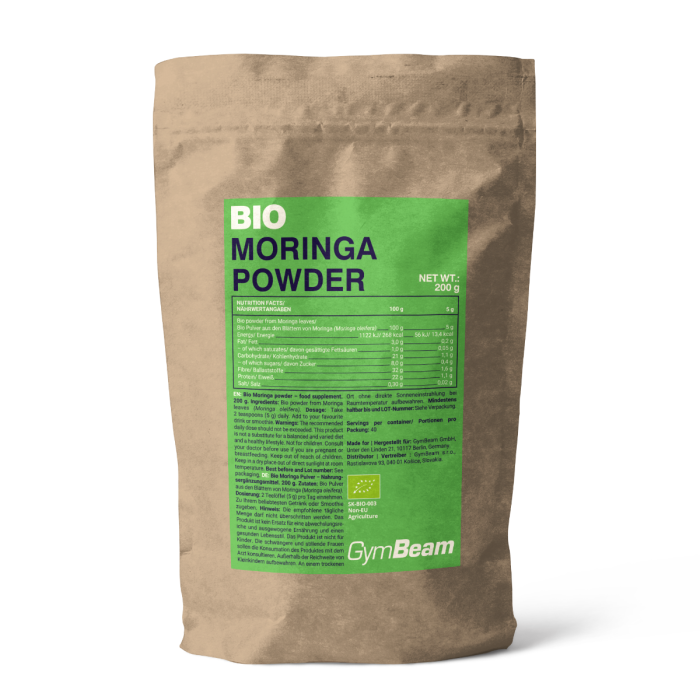 BIO Moringa v prahu - GymBeam 200 g