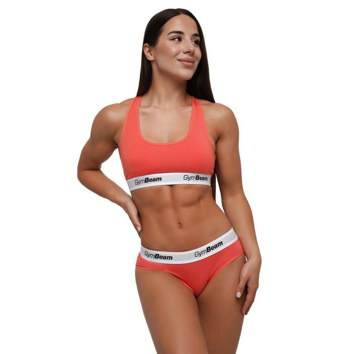 Športni nedrček Bralette Strawberry Red - GymBeam S