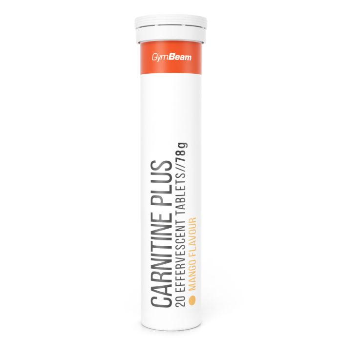 Karnitin plus šumeče tablete - GymBeam 78 g - mango
