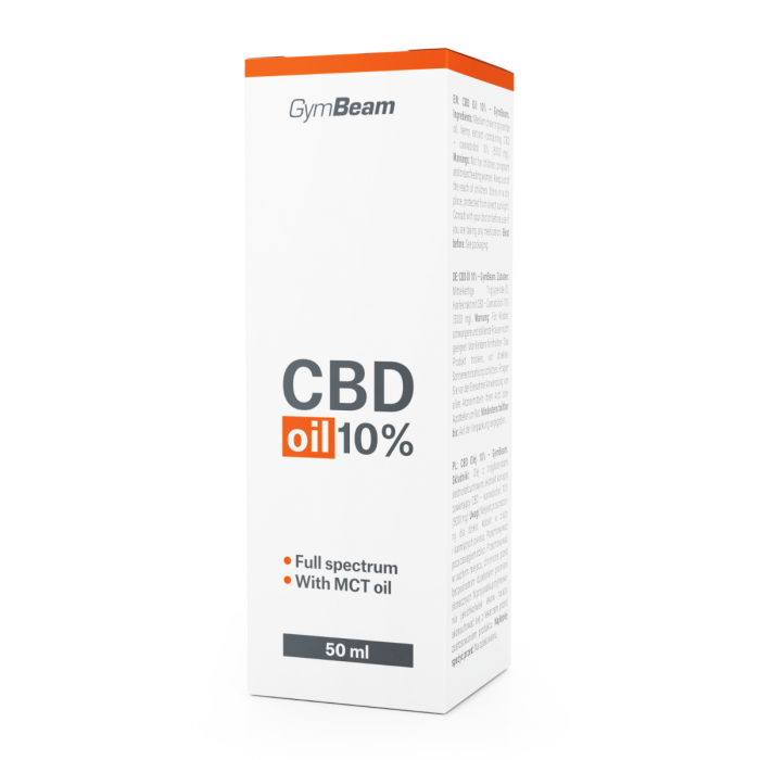 10% CBD olje 50 ml - GymBeam 50 ml