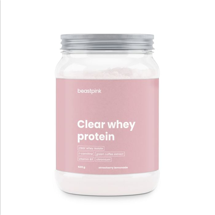 Clear Whey Protein - BeastPink - GymBeam 500 g - strawberry lemonade