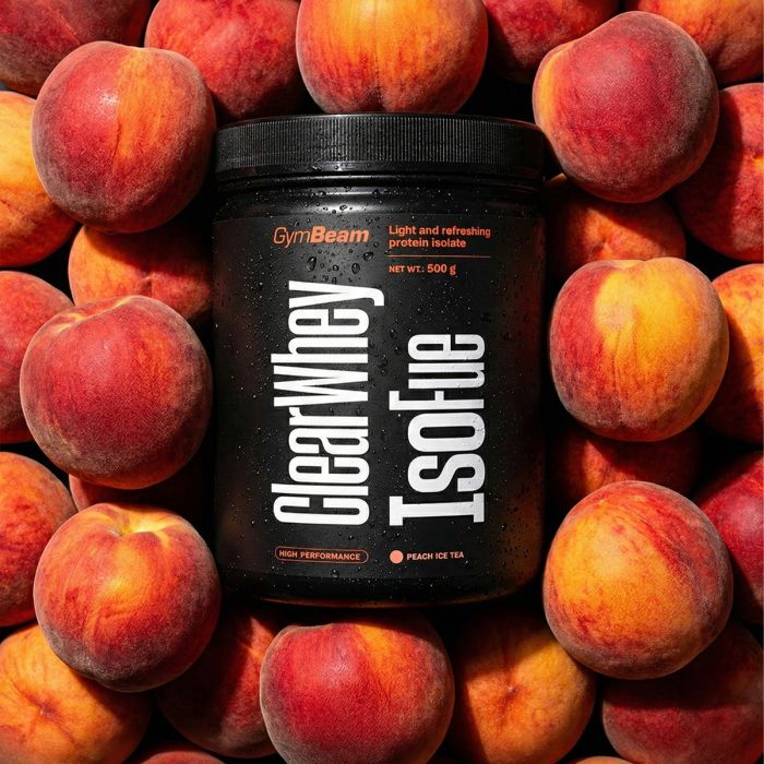 Clear Whey IsoFue - GymBeam 500 g - ledeni čaj - breskev