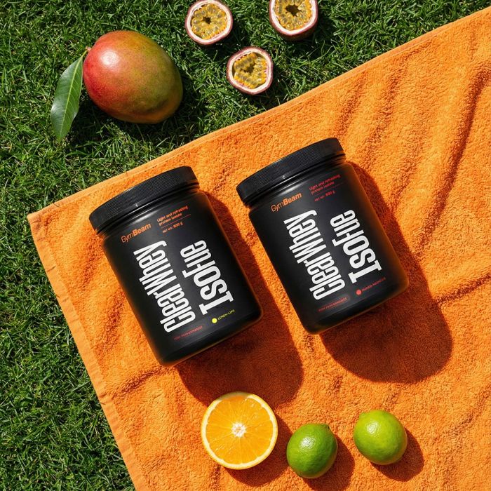 Clear Whey IsoFue - GymBeam 500 g - ledeni čaj - breskev