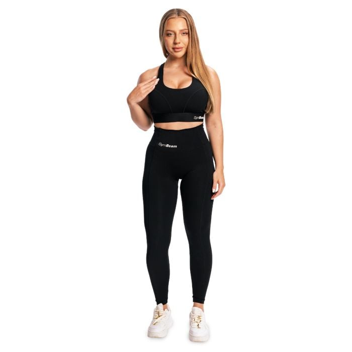Športni nedrček Combat Black - GymBeam L