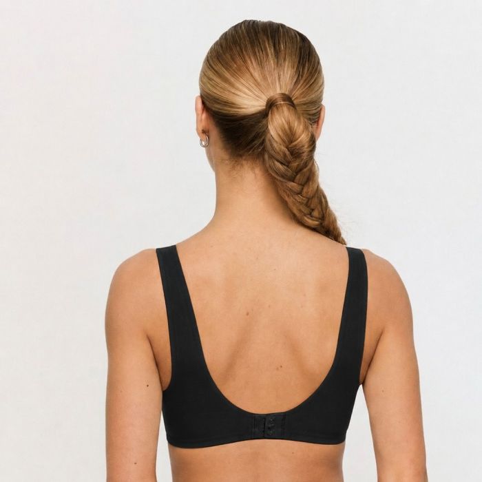 Brezšivni nedrček Comfy Black - GymBeam M