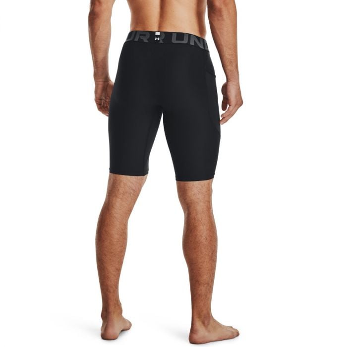 Moške kompresijske kratke hlače HG Armour Long Short Black - Under Armour XXL