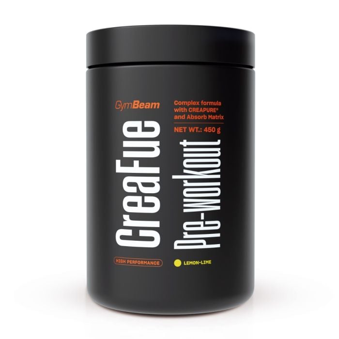 CreaFue Pre-workout - GymBeam 450 g - llimona - limeta