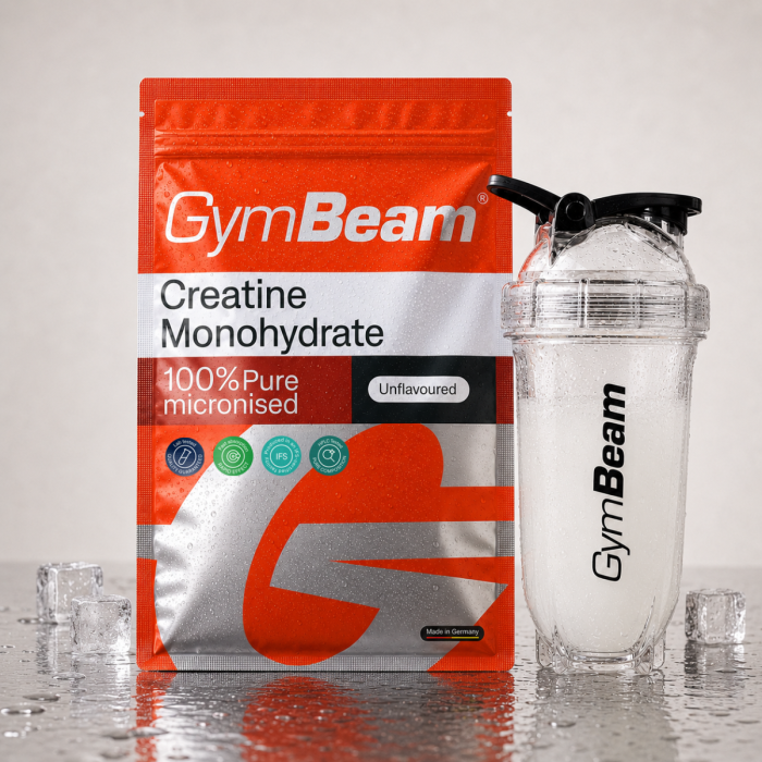 Kreatin 100% Monohidrat - GymBeam 500 g - brez okusa - 00