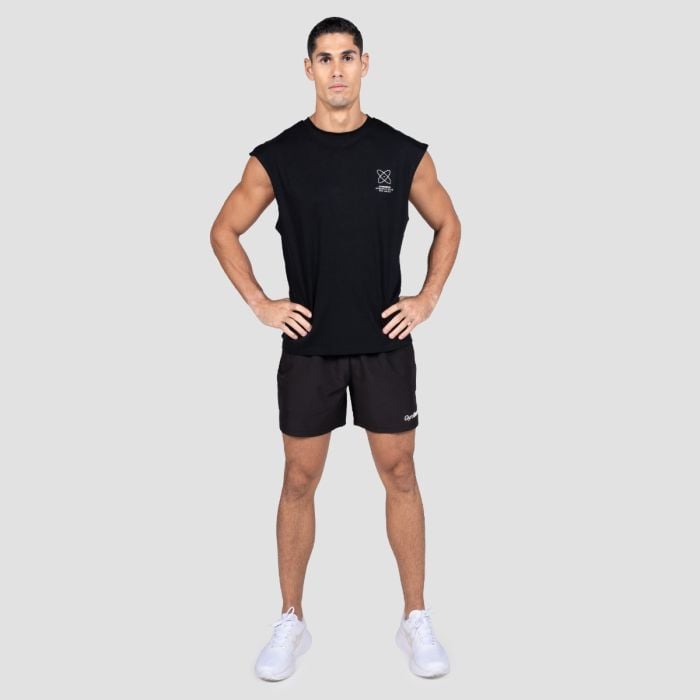 Majica brez rokavov Discipline Black - GymBeam XXL