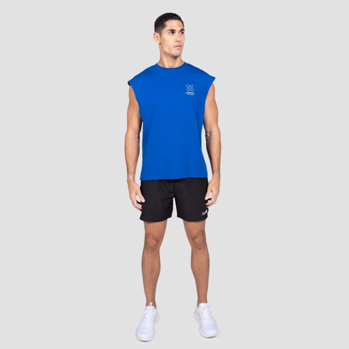 Majica brez rokavov Discipline Blue - GymBeam XXL