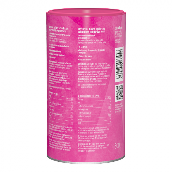 Eritritol v prahu 600 g - Xucker single_variant