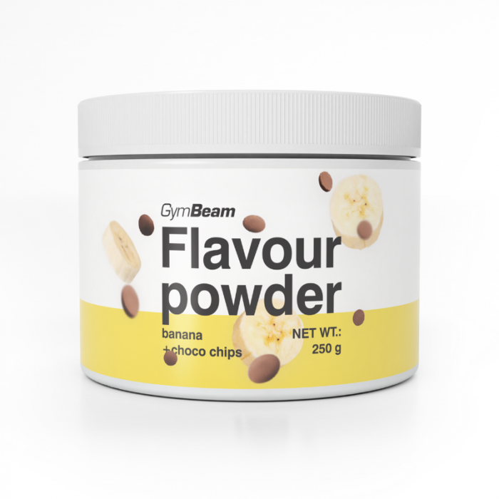 Flavour powder - GymBeam 250 g - čokolada - lešnik