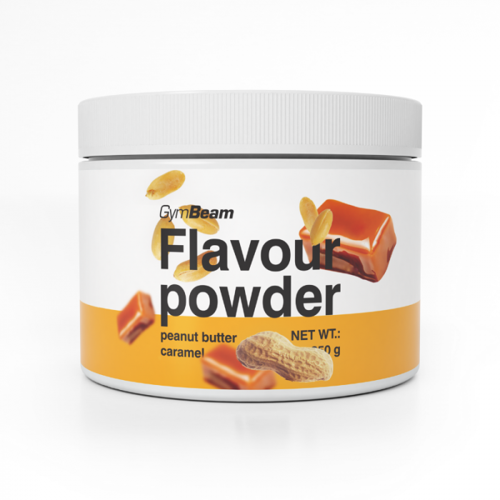 Flavour powder - GymBeam 250 g - čokolada - lešnik