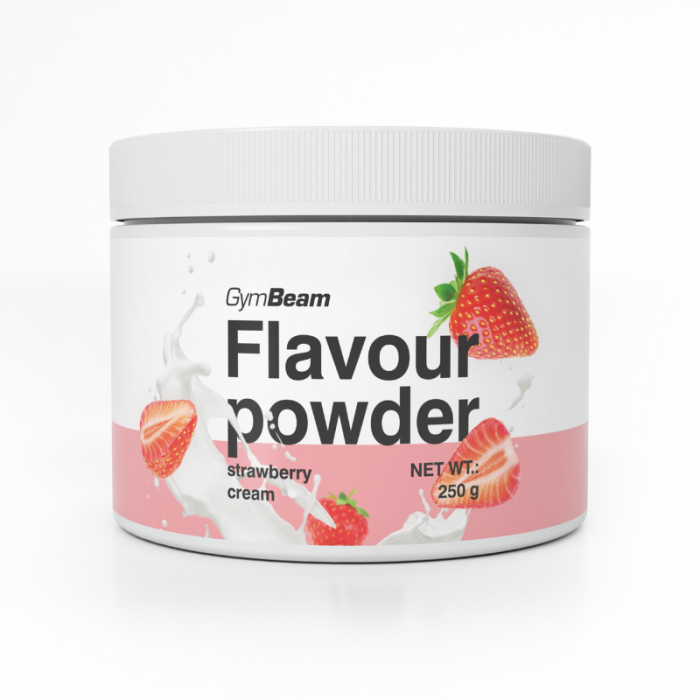 Flavour powder - GymBeam 250 g - čokolada - lešnik