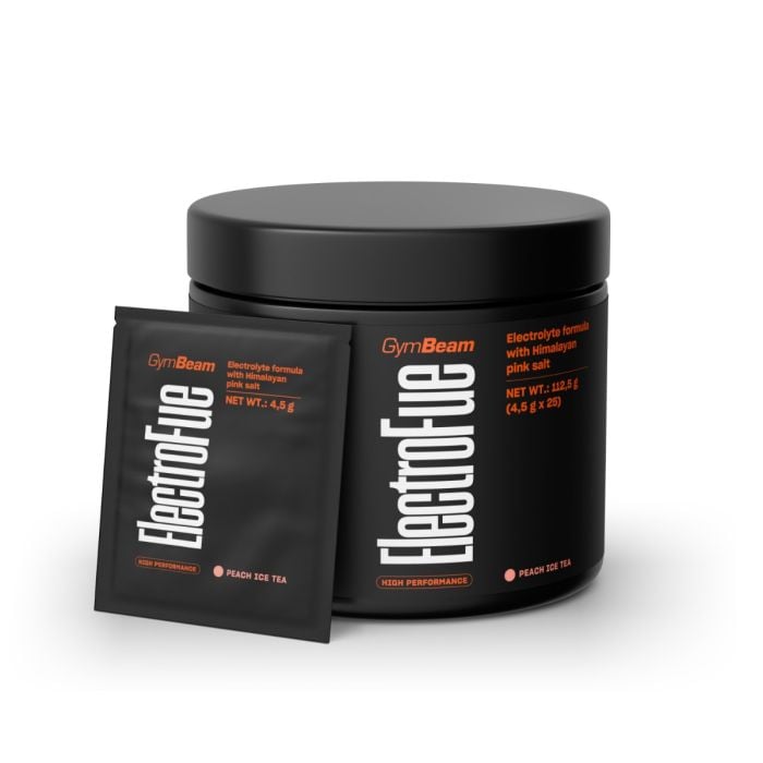 ElectroFue v vrečkah - GymBeam 112,5 g - ledeni čaj - breskev