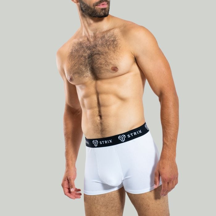 Moške spodnje hlače Essential Trunks 2Pack White - STRIX XL