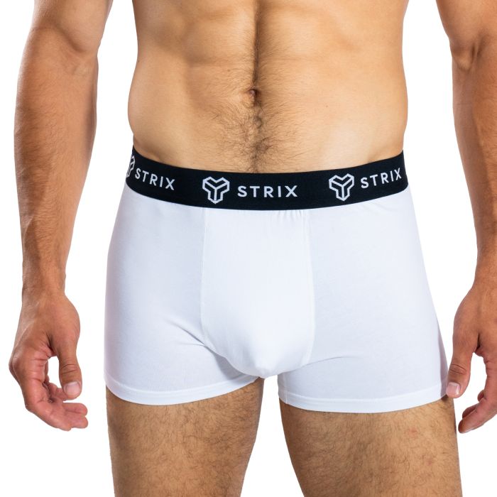 Moške spodnje hlače Essential Trunks 2Pack White - STRIX XL