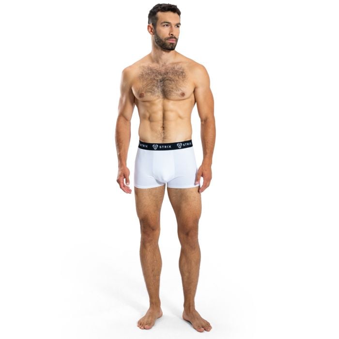 Moške spodnje hlače Essential Trunks 2Pack White - STRIX XL