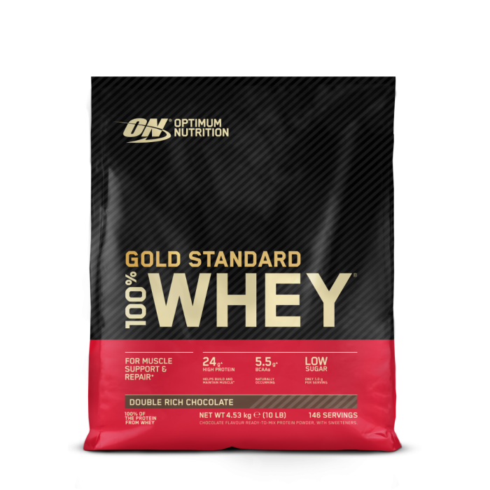 100% Whey Gold Standard - Optimum Nutrition 450 g - obogatena dvojna čokolada