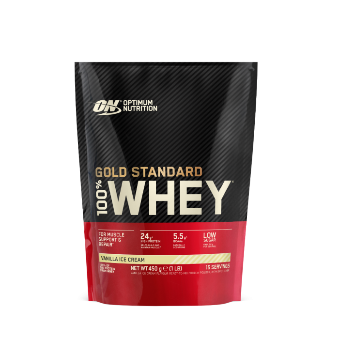 100% Whey Gold Standard - Optimum Nutrition 450 g - obogatena dvojna čokolada