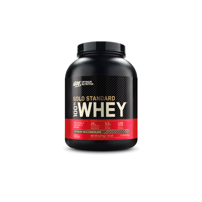 100% Whey Gold Standard - Optimum Nutrition 2250 g - ekstremna mlečna čokolada