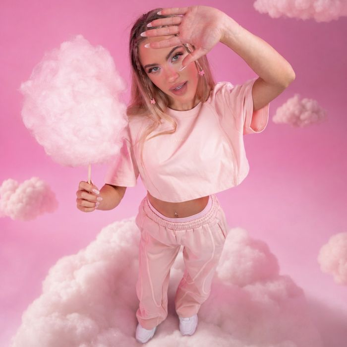 Ženska trenirka Mochi Pink – GymBeam XXL