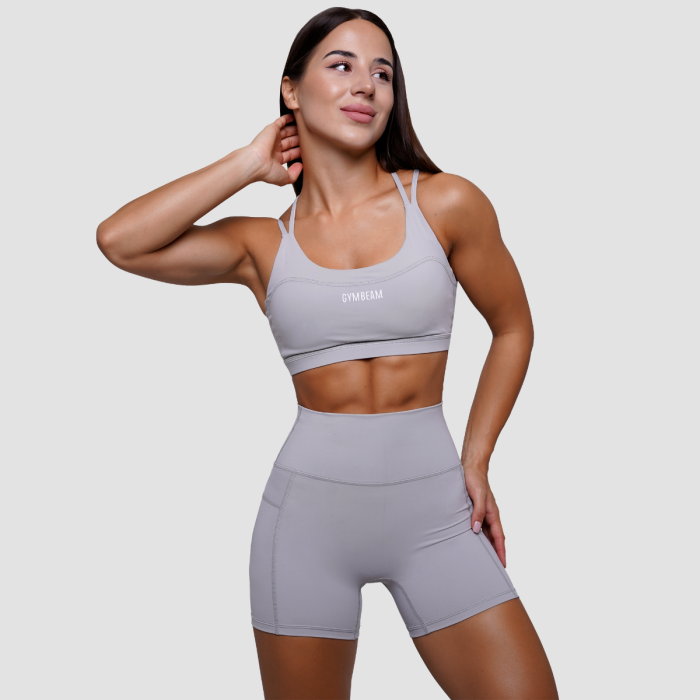 Športni nedrček FIT Mist Grey - GymBeam M
