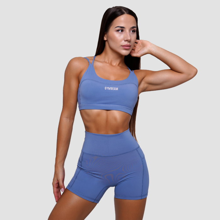 Športni nedrček FIT Steel Blue - GymBeam M