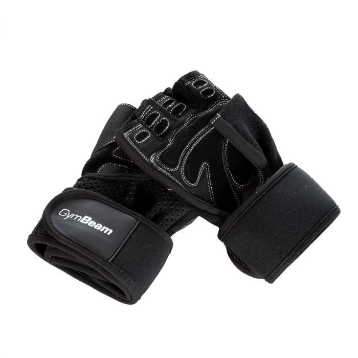 Fitnes rokavice Wrap black - GymBeam