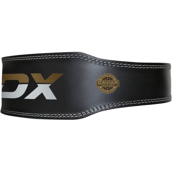 Usnjen fitnes pas 6“ Black/Gold - RDX Sports L