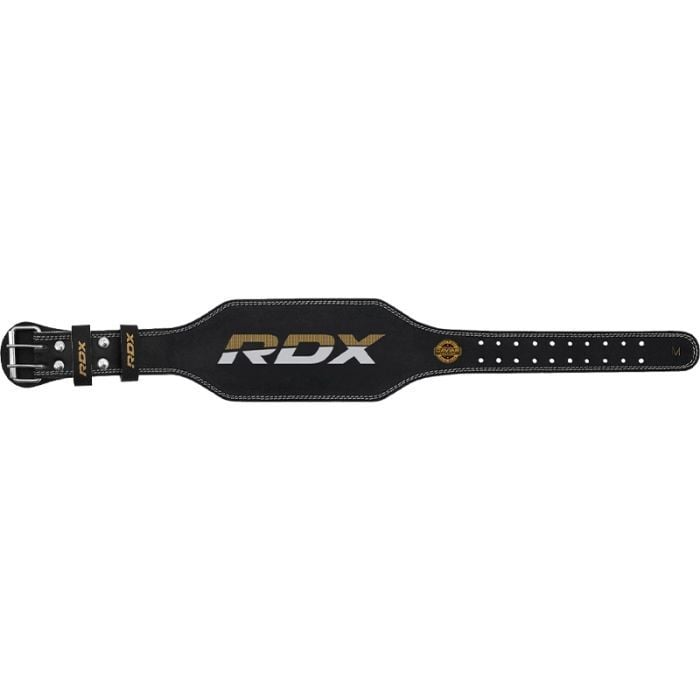 Usnjen fitnes pas 6“ Black/Gold - RDX Sports L