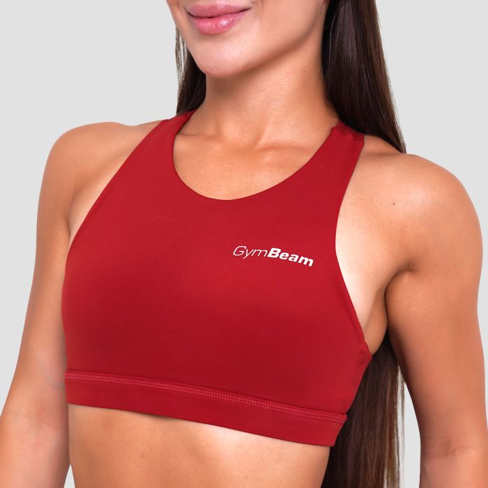 Športni nedrček Ignite Dark Red - GymBeam XXL
