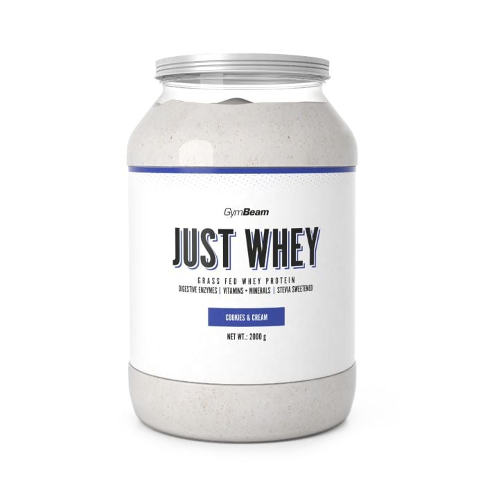 Just Whey beljakovine iz mleka krav proste reje - GymBeam 2000 g - čokoladni milkshake - 00