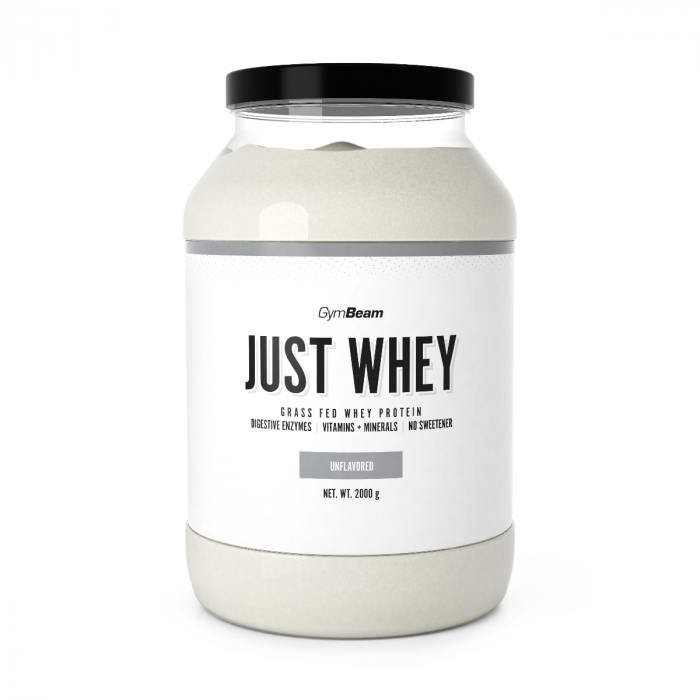 Just Whey beljakovine iz mleka krav proste reje - GymBeam + darilo 2000 g - brez okusa - 00