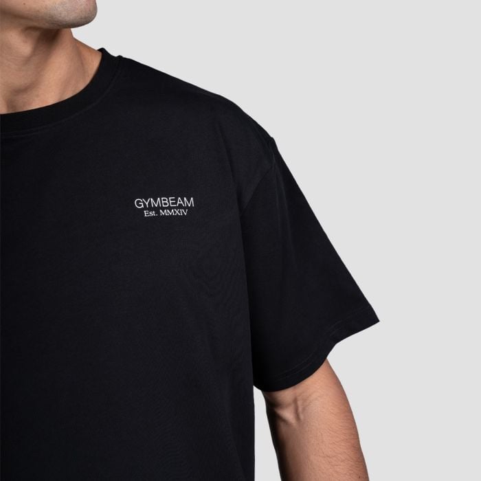 Majica s kratkimi rokavi Lifting Heavy Black - GymBeam XXL